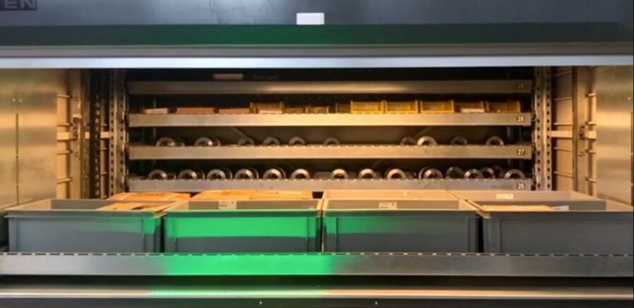 Magazzino automatizzato nel mondo del taglio laser