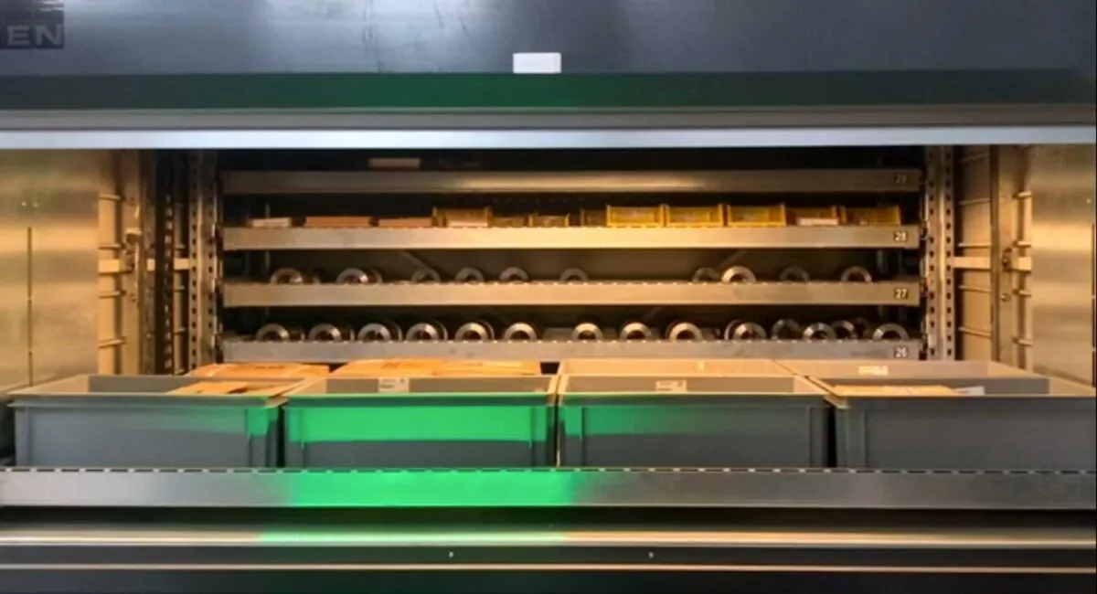 Magazzino automatizzato nel mondo del taglio laser